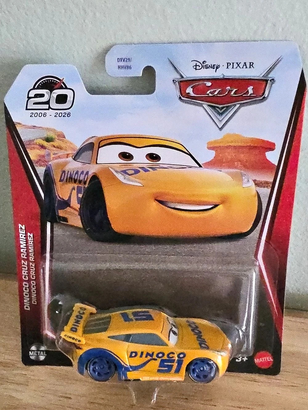 Disney Pixar Cars Dinoco Cruz Ramirez 20th Anniversary Diecast New